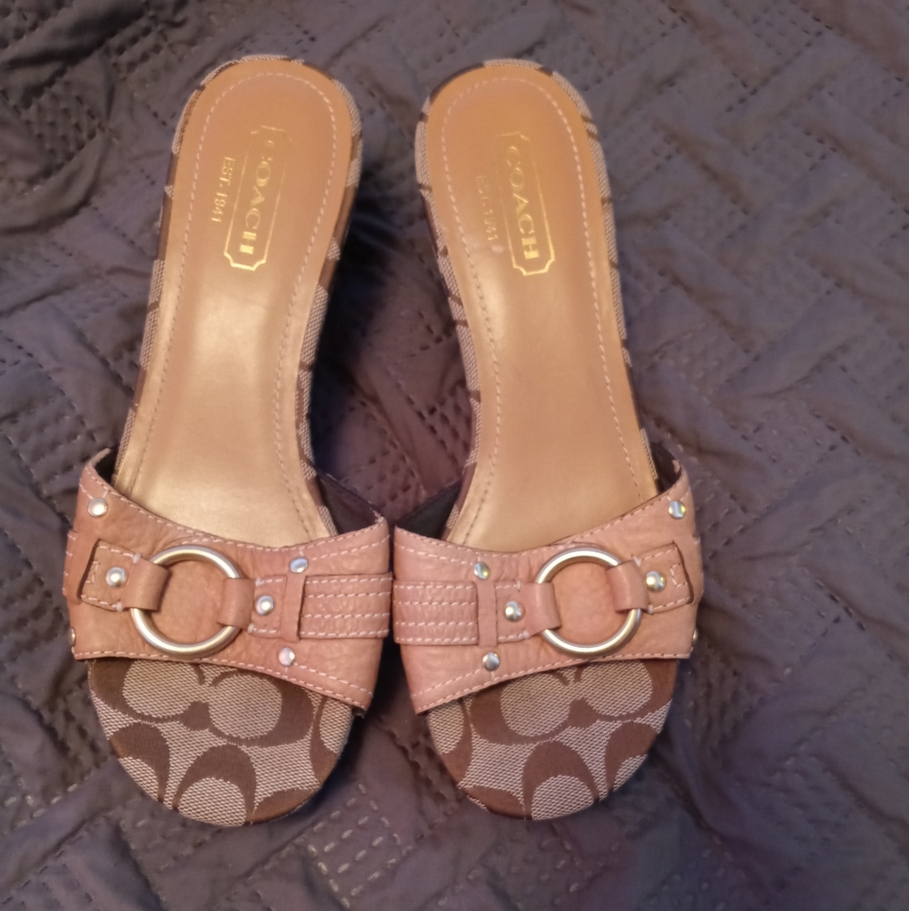 Coach wedge sandals